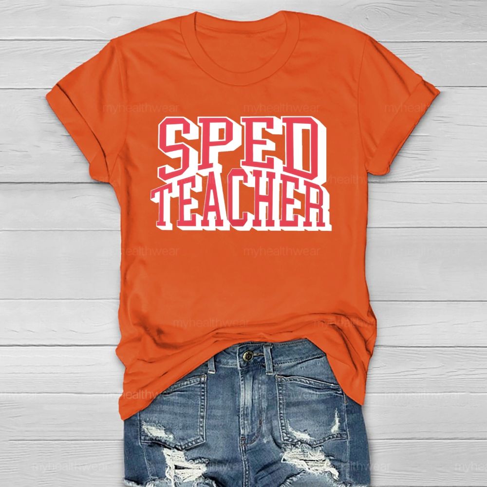 SPED Teacher Letters Healthwear T-shirt