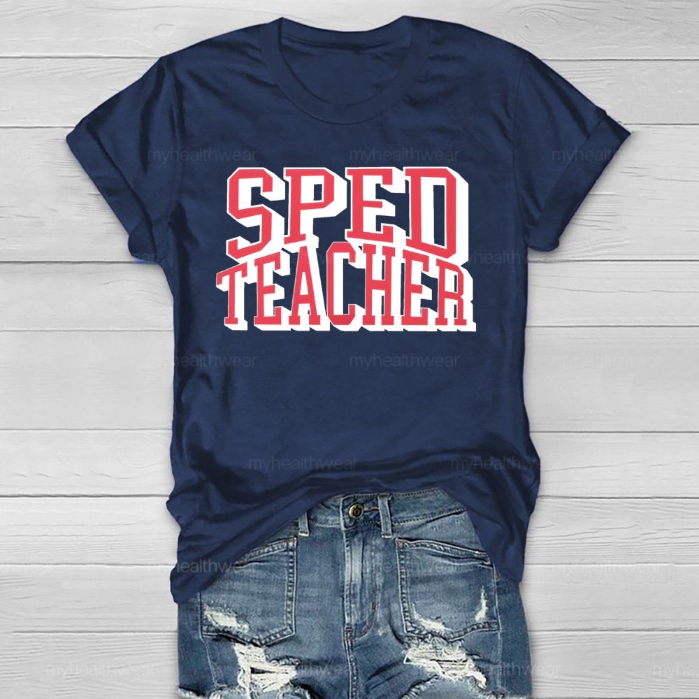 SPED Teacher Letters Healthwear T-shirt