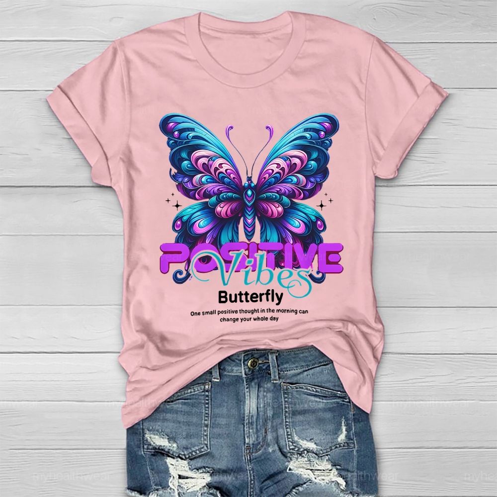 Positive Vibes Butterfly Healthwear T-shirt
