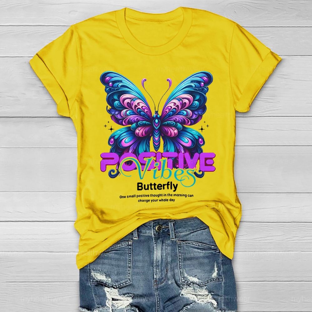 Positive Vibes Butterfly Healthwear T-shirt