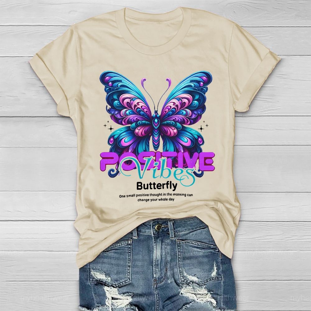 Positive Vibes Butterfly Healthwear T-shirt