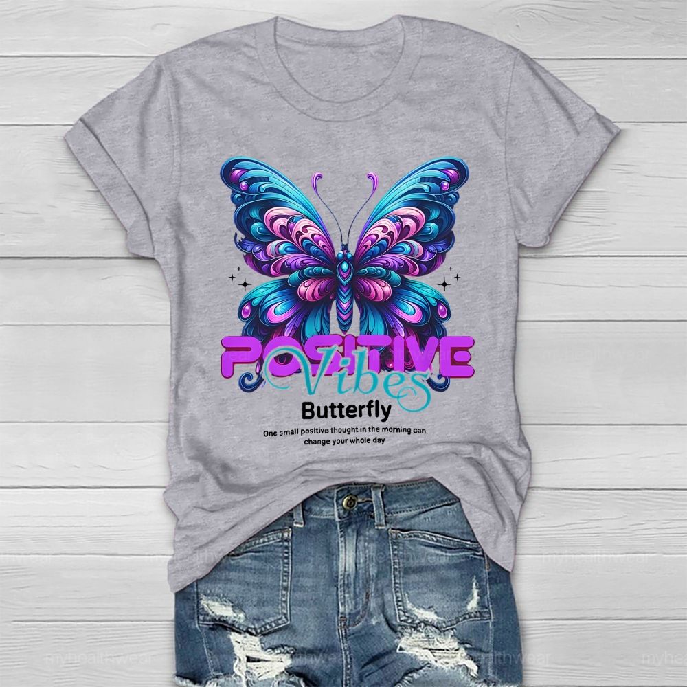 Positive Vibes Butterfly Healthwear T-shirt