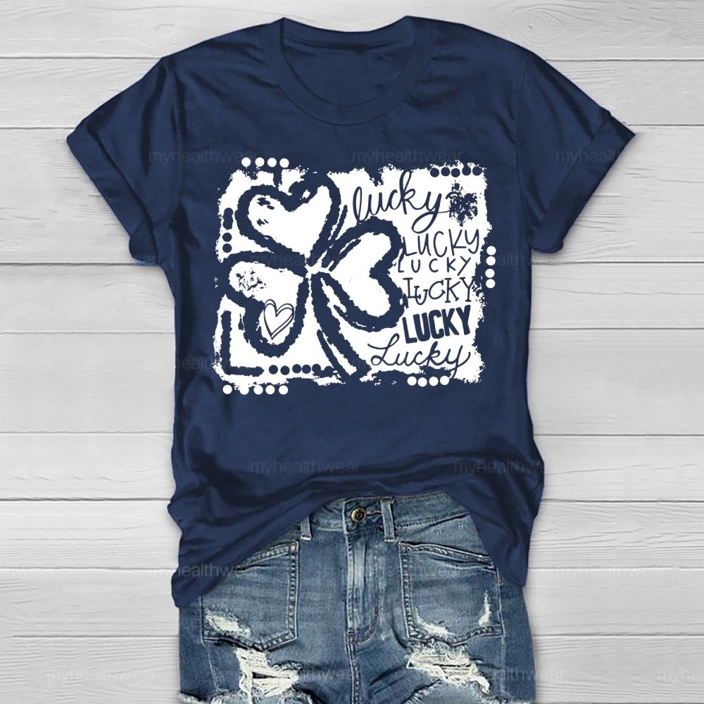 Lucky Clover Graphic  Healthwear T-shirt