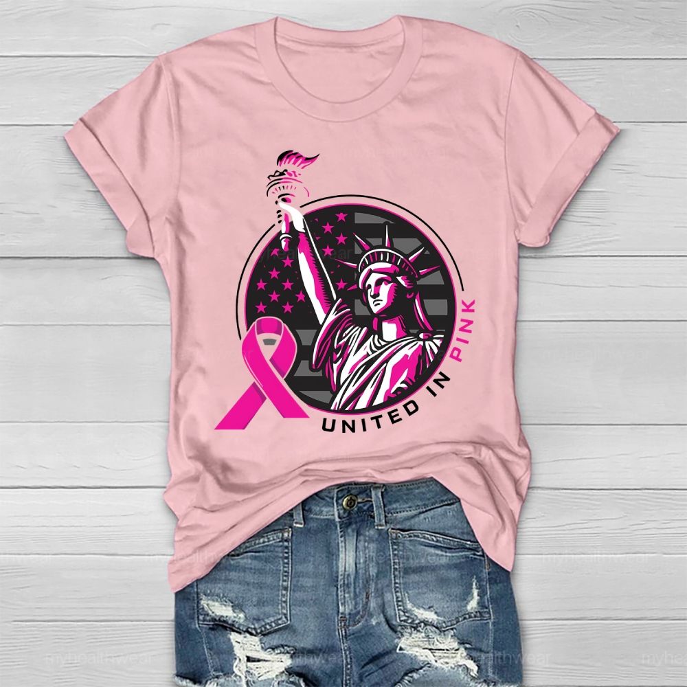 United In Pink Statue Of Liberty Healthwear T-shirt