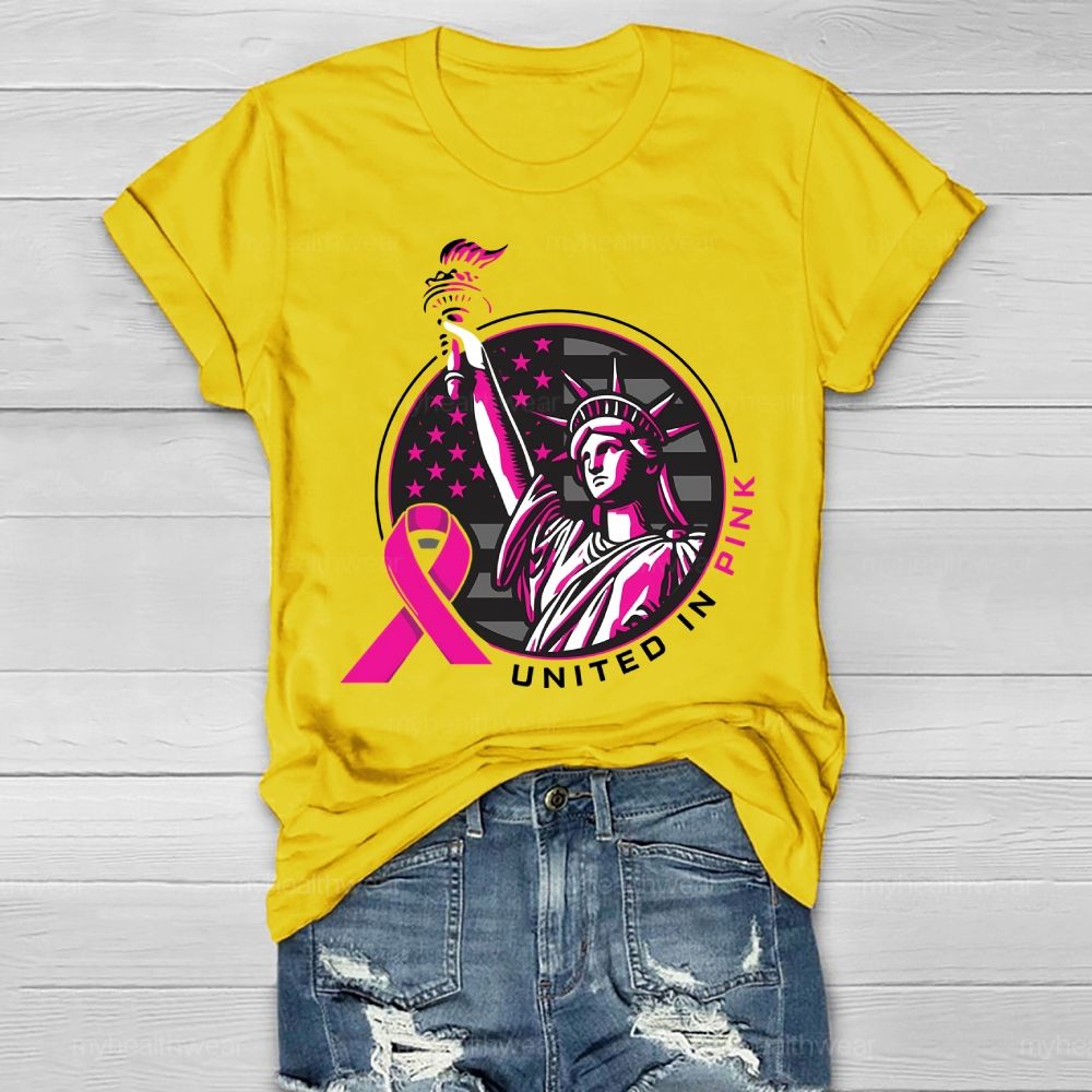 United In Pink Statue Of Liberty Healthwear T-shirt