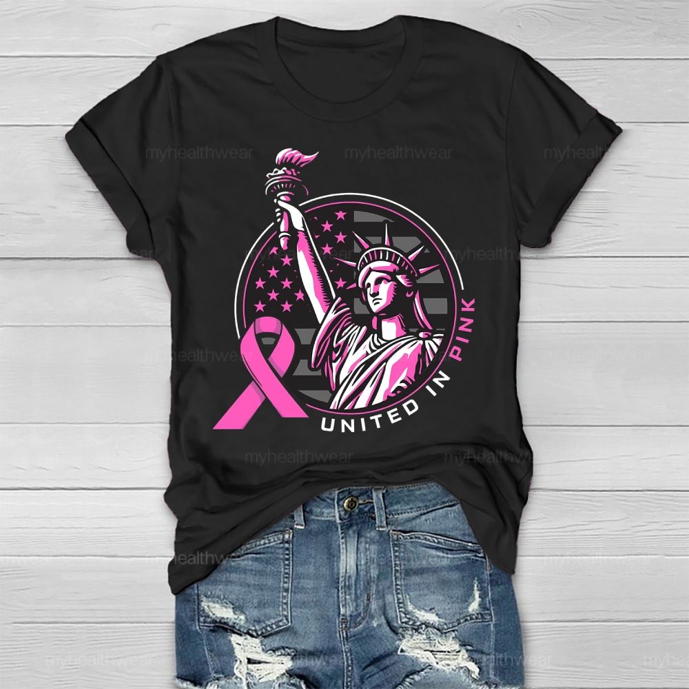United In Pink Statue Of Liberty Healthwear T-shirt