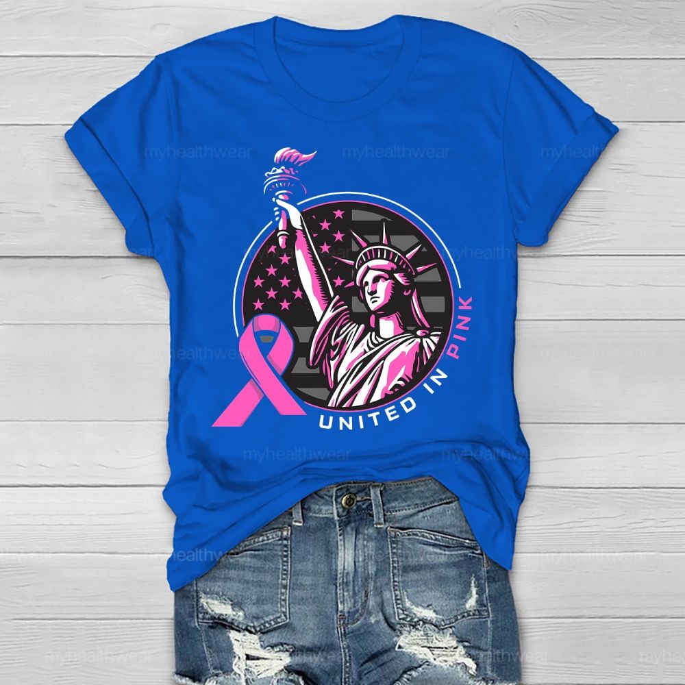 United In Pink Statue Of Liberty Healthwear T-shirt
