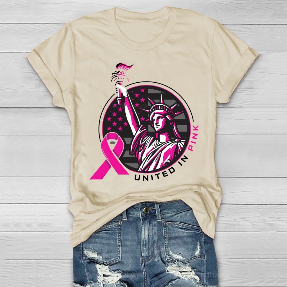 United In Pink Statue Of Liberty Healthwear T-shirt