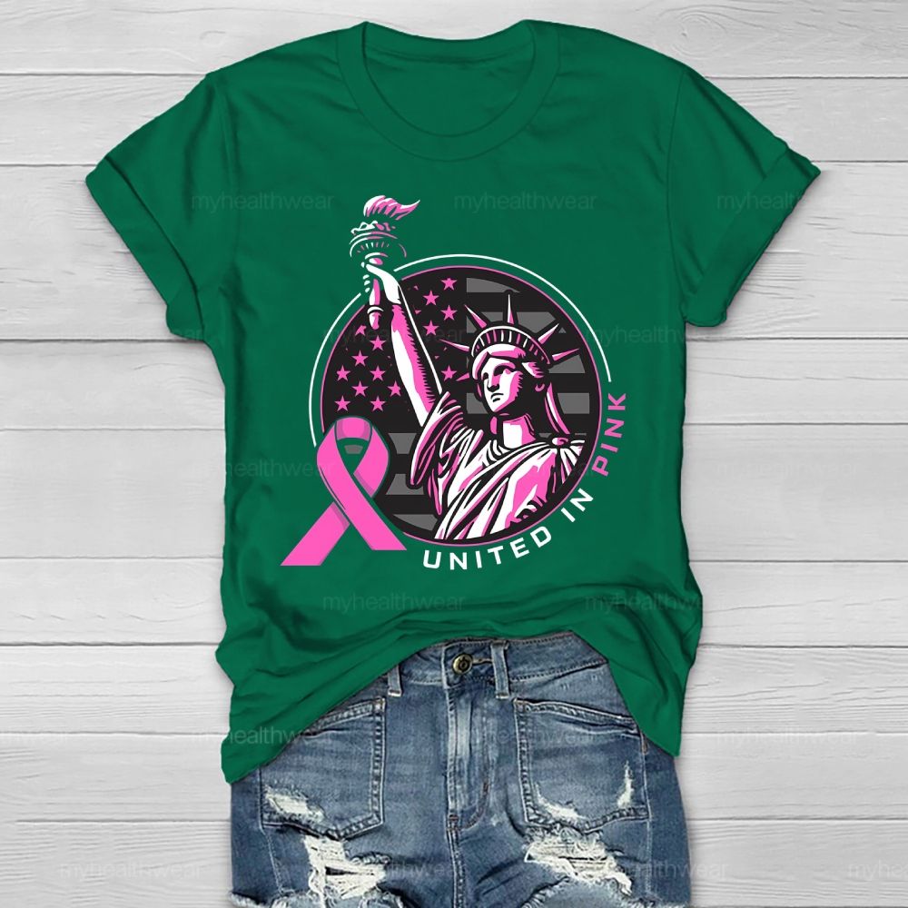 United In Pink Statue Of Liberty Healthwear T-shirt