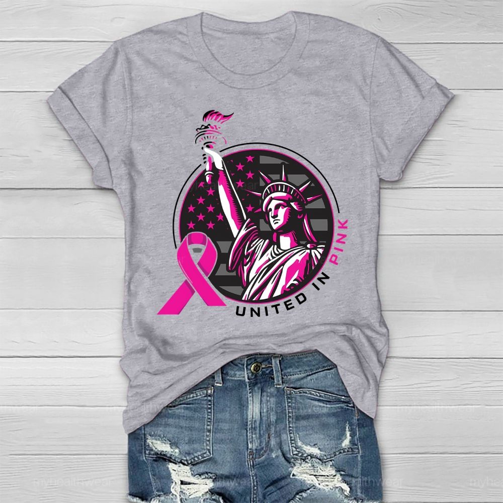 United In Pink Statue Of Liberty Healthwear T-shirt