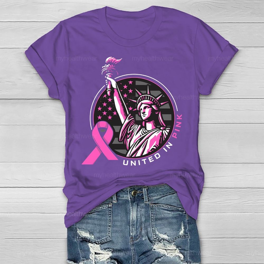 United In Pink Statue Of Liberty Healthwear T-shirt