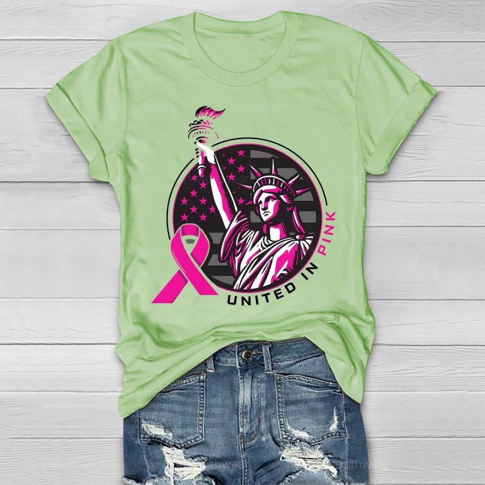 United In Pink Statue Of Liberty Healthwear T-shirt