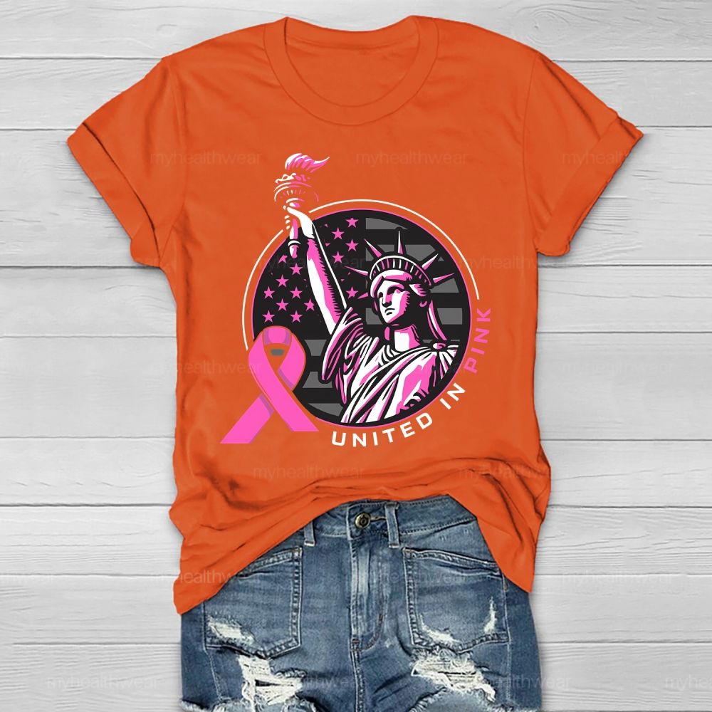 United In Pink Statue Of Liberty Healthwear T-shirt