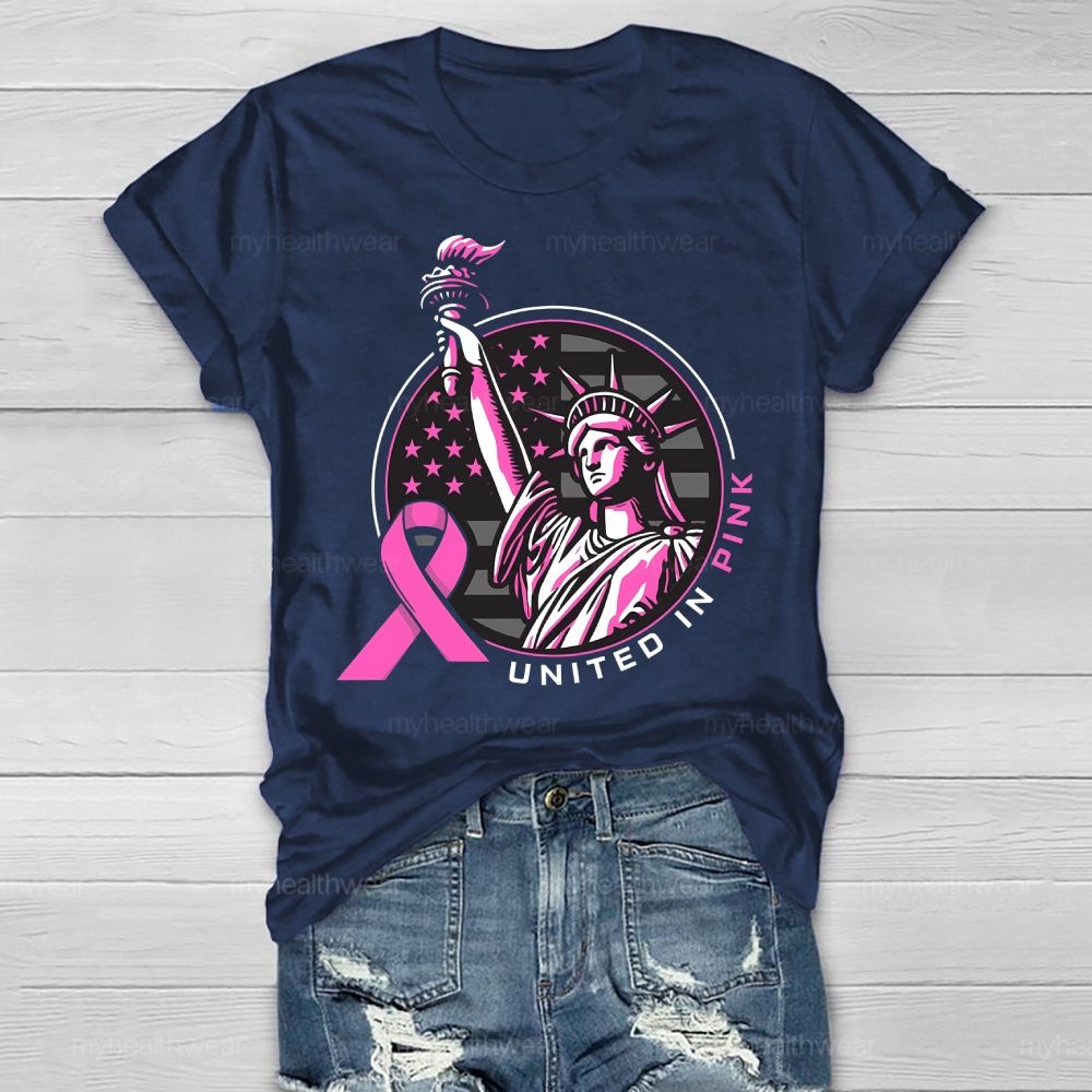 United In Pink Statue Of Liberty Healthwear T-shirt