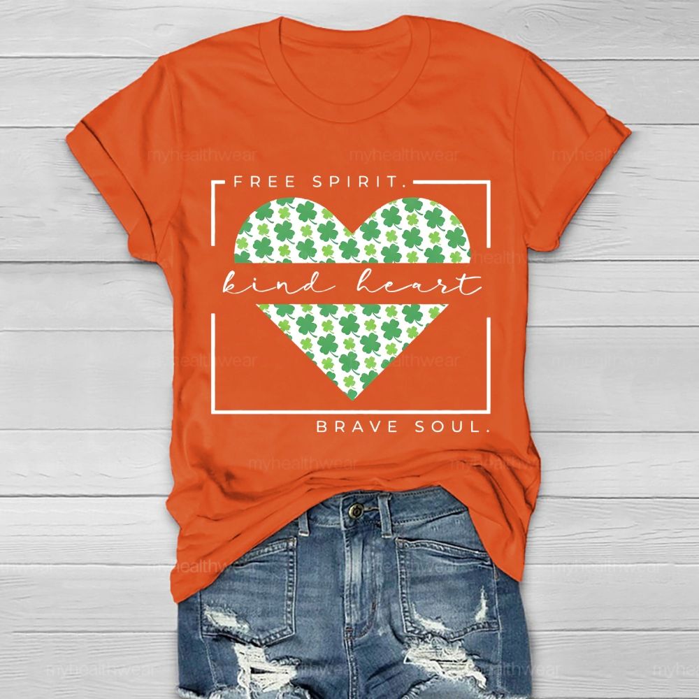 Free Spirit Kind Heart Brave Soul  Healthwear T-shirt