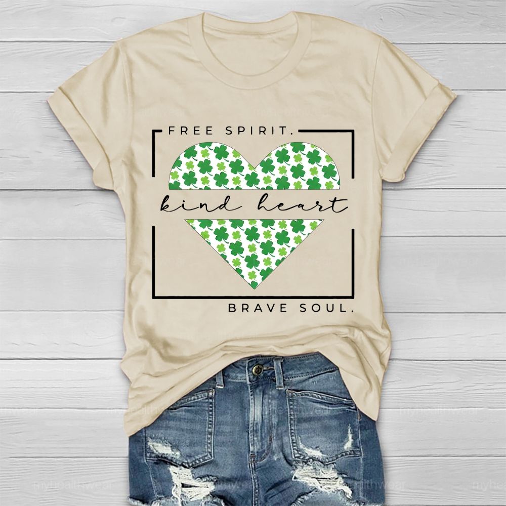 Free Spirit Kind Heart Brave Soul  Healthwear T-shirt