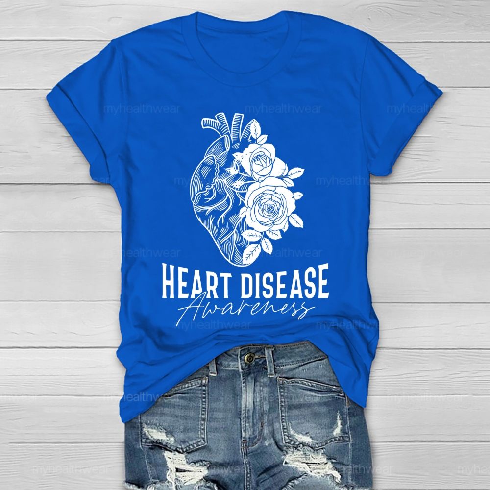 Heart   Disease Awareness   Graphic Healthwear T-shirt