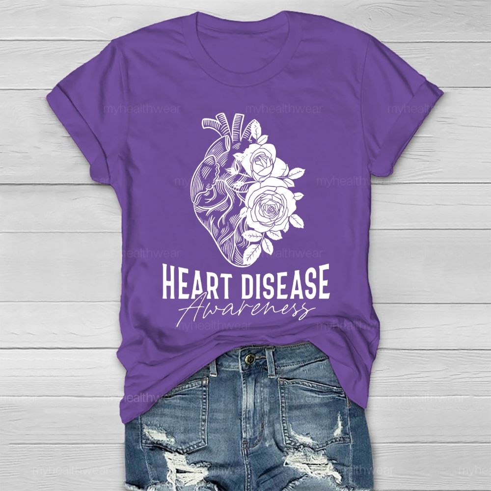 Heart   Disease Awareness   Graphic Healthwear T-shirt