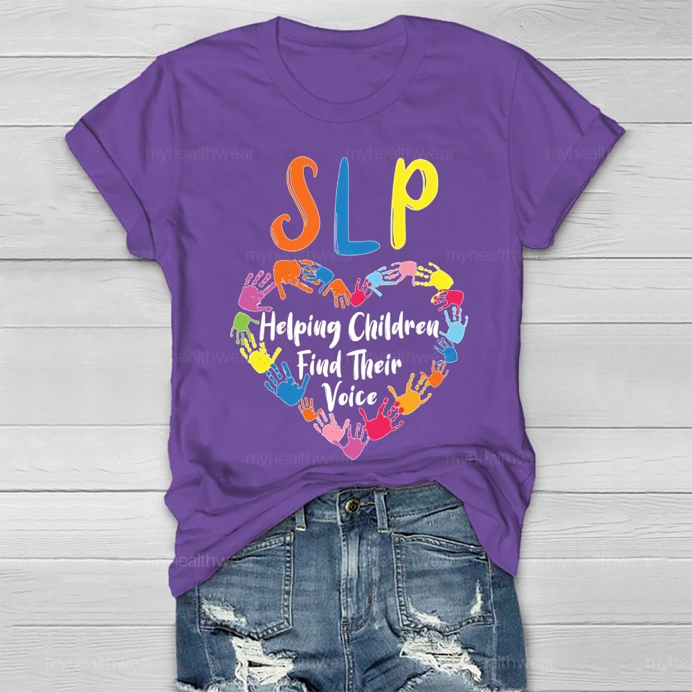 Slp Helping Children Find Their Voice   Healthwear T-shirt