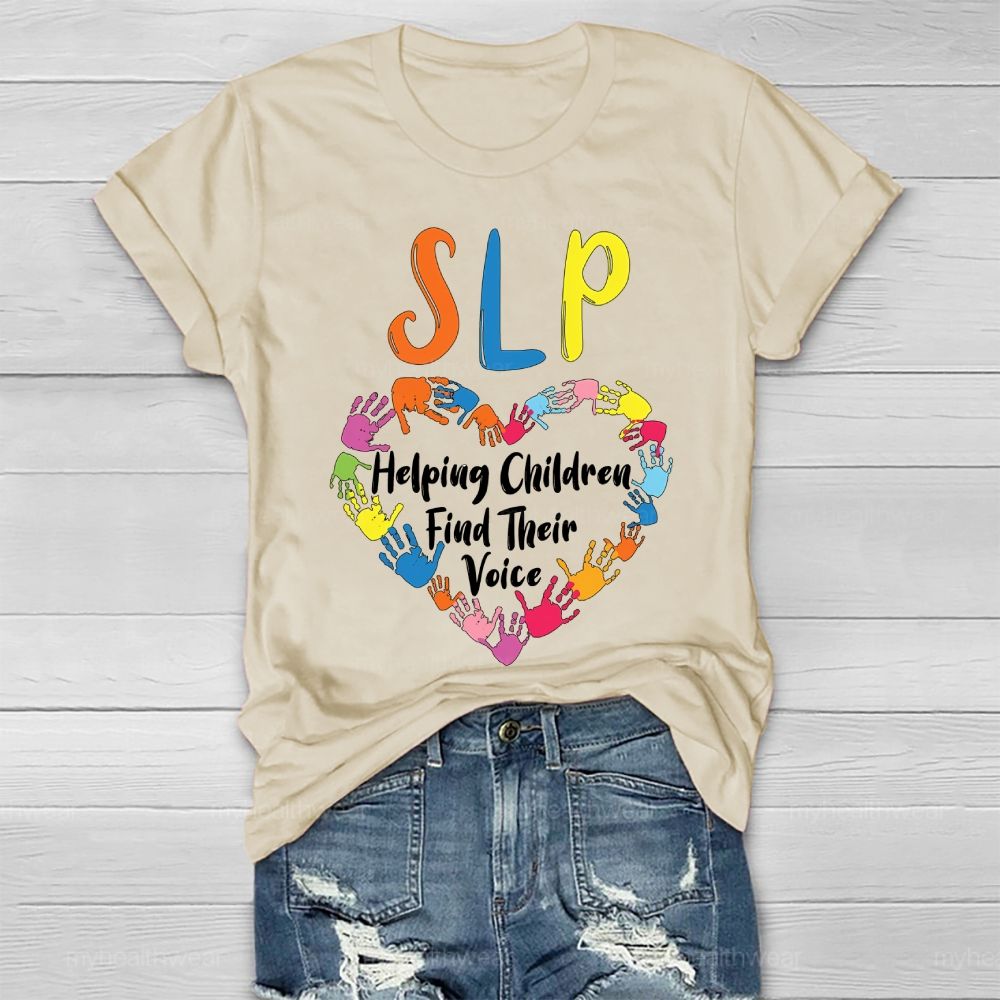 Slp Helping Children Find Their Voice   Healthwear T-shirt