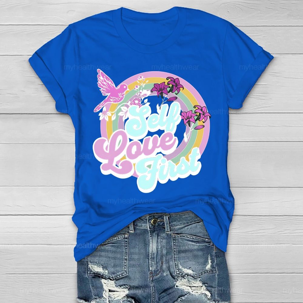 Self Love First Flowers  Healthwear T-shirt