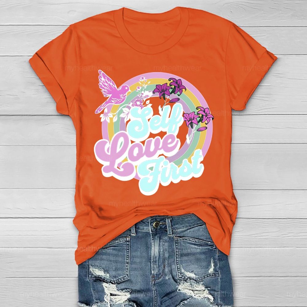 Self Love First Flowers  Healthwear T-shirt