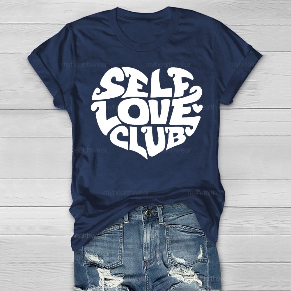 Self Love Club Heart Letters Healthwear T-shirt