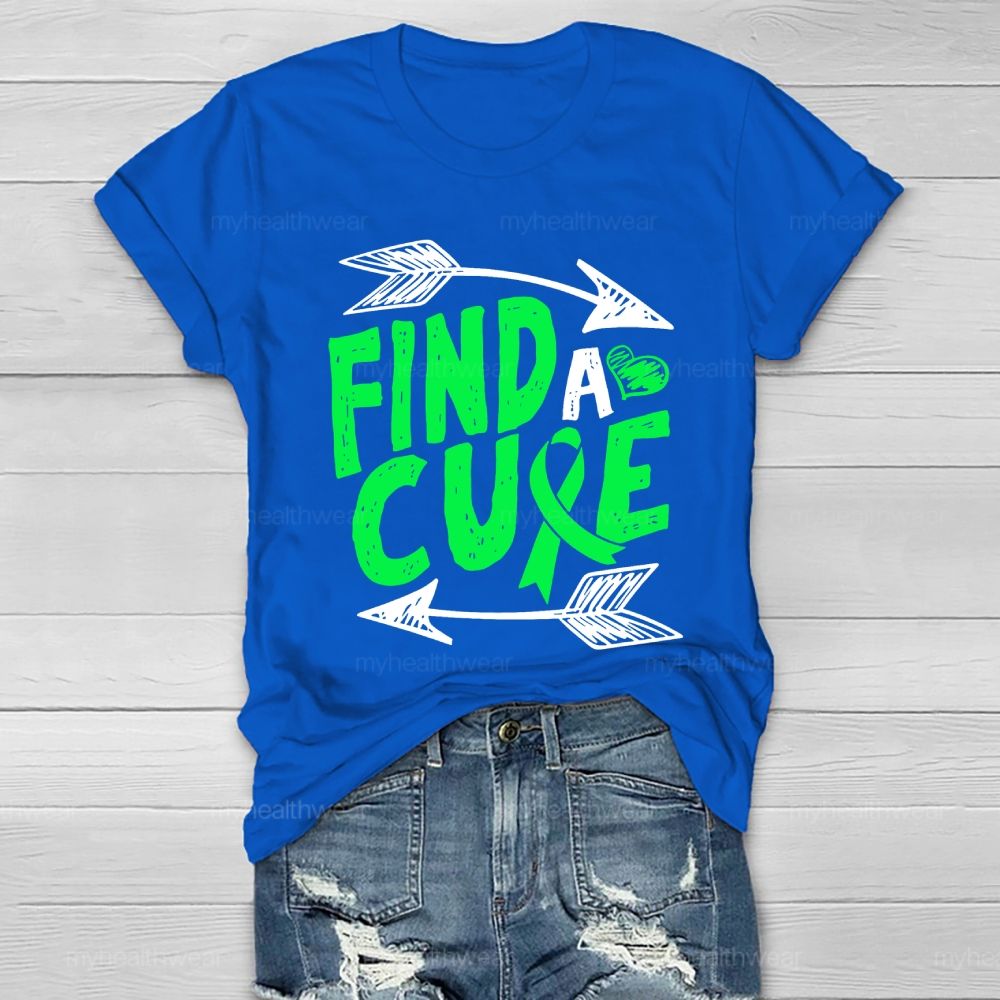 Find Cure Green Ribbon Healthwear T-shirt
