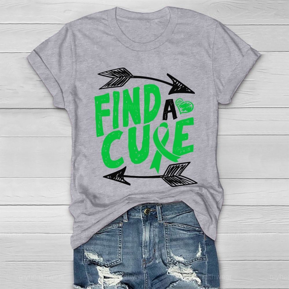 Find Cure Green Ribbon Healthwear T-shirt