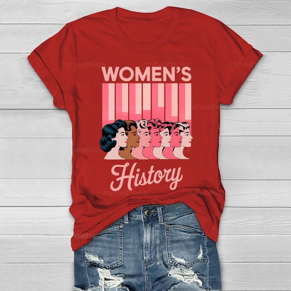 Women's History Portrait Graphics Healthwear T-shirt