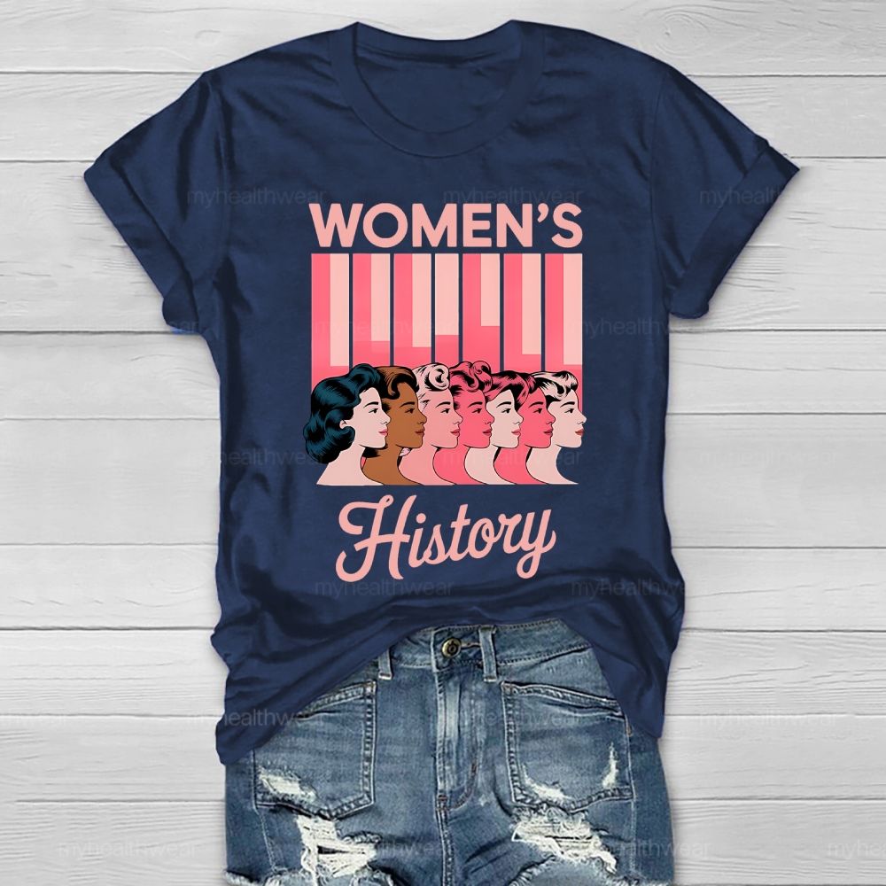 Women's History Portrait Graphics Healthwear T-shirt