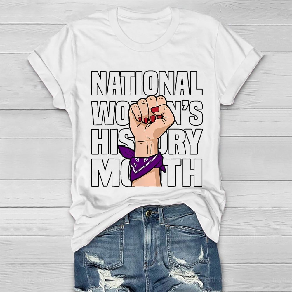 National Women's History Month Healthwear T-shirt