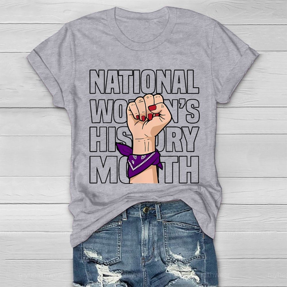National Women's History Month Healthwear T-shirt