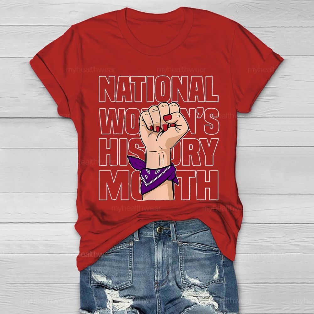 National Women's History Month Healthwear T-shirt