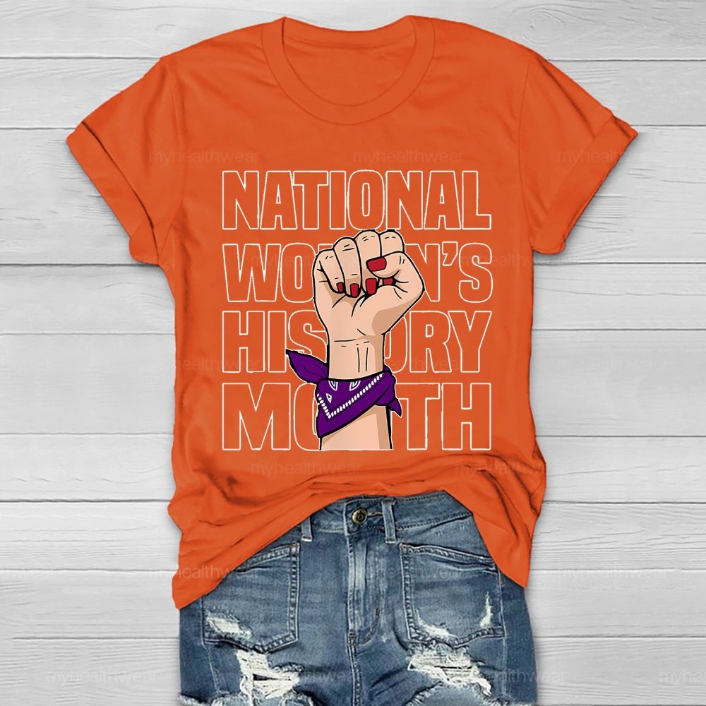 National Women's History Month Healthwear T-shirt