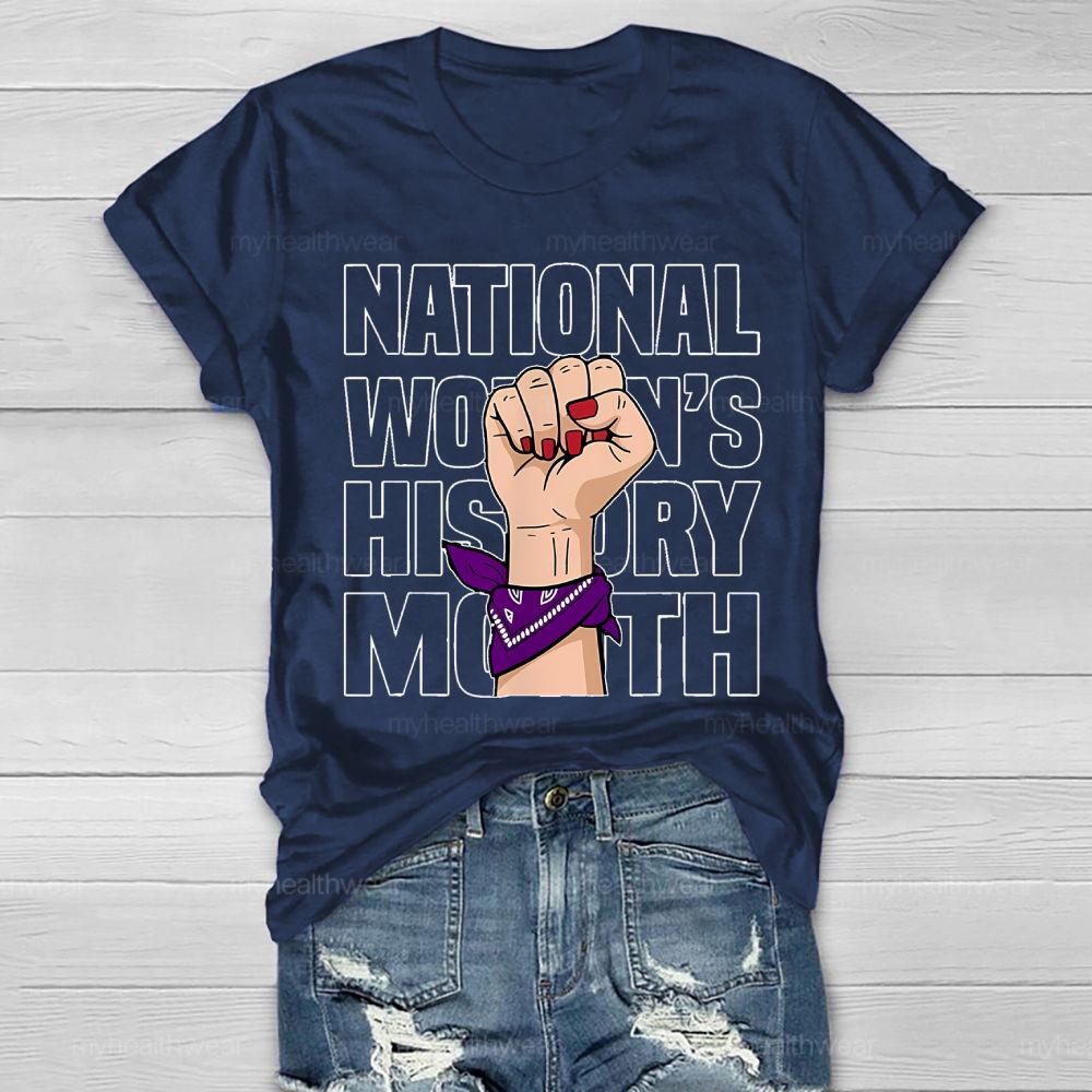 National Women's History Month Healthwear T-shirt