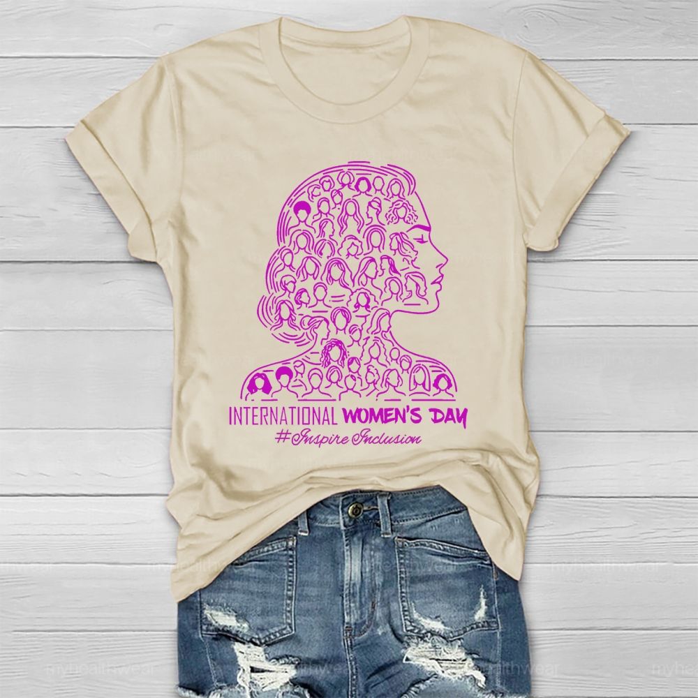 International Women's Day Inspire Inclusion Healthwear T-shirt
