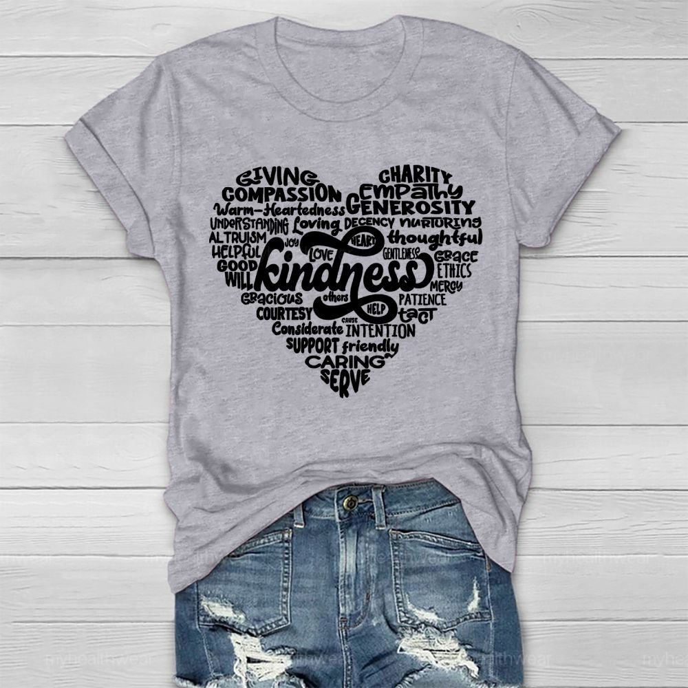 Kindness Giving Compassion Love Letters Healthwear T-shirt