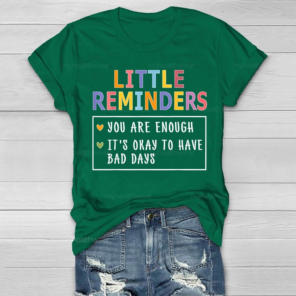 Little Reminders You Are Enough Healthwear T-shirt