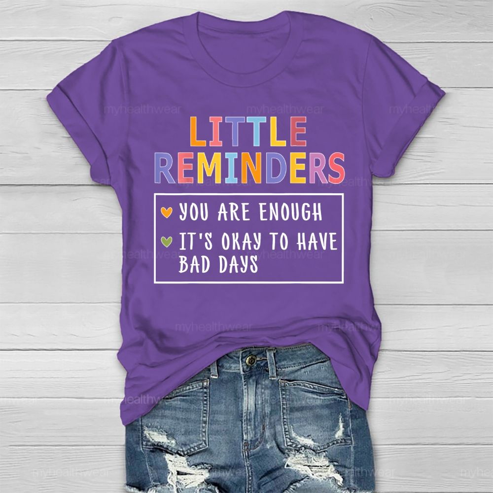 Little Reminders You Are Enough Healthwear T-shirt