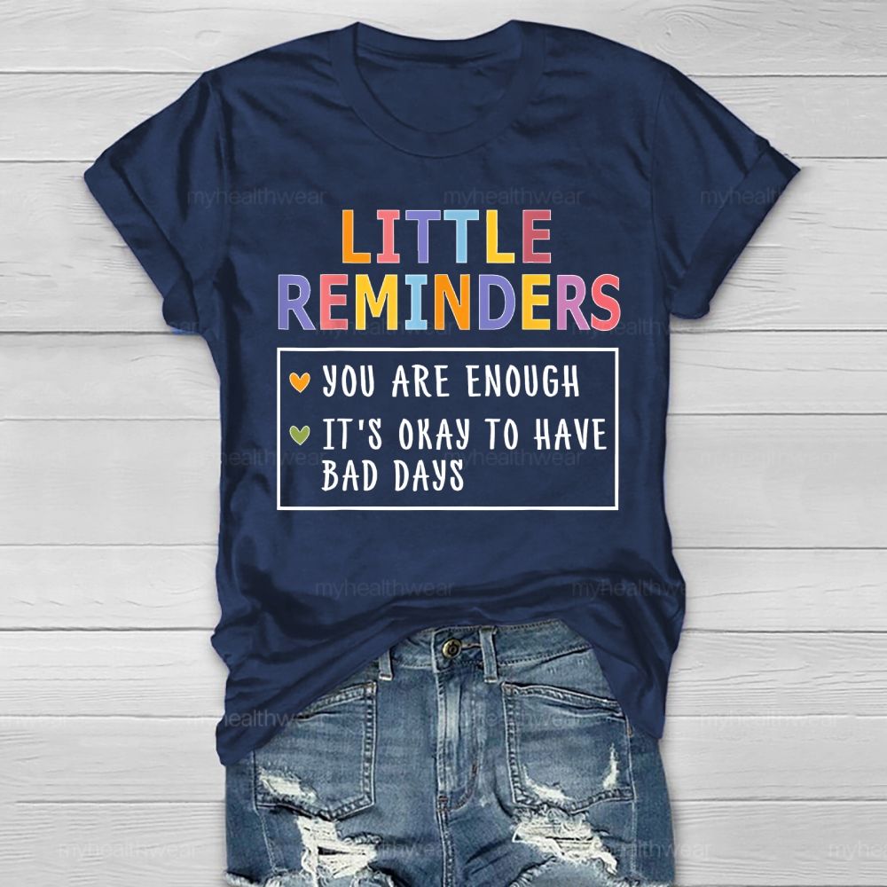 Little Reminders You Are Enough Healthwear T-shirt