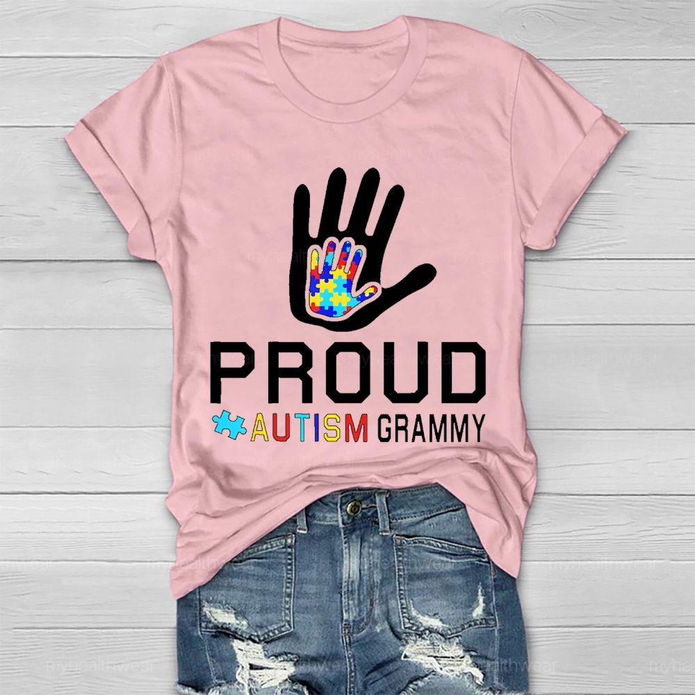 Proud Autism Grammy Healthwear T-shirt