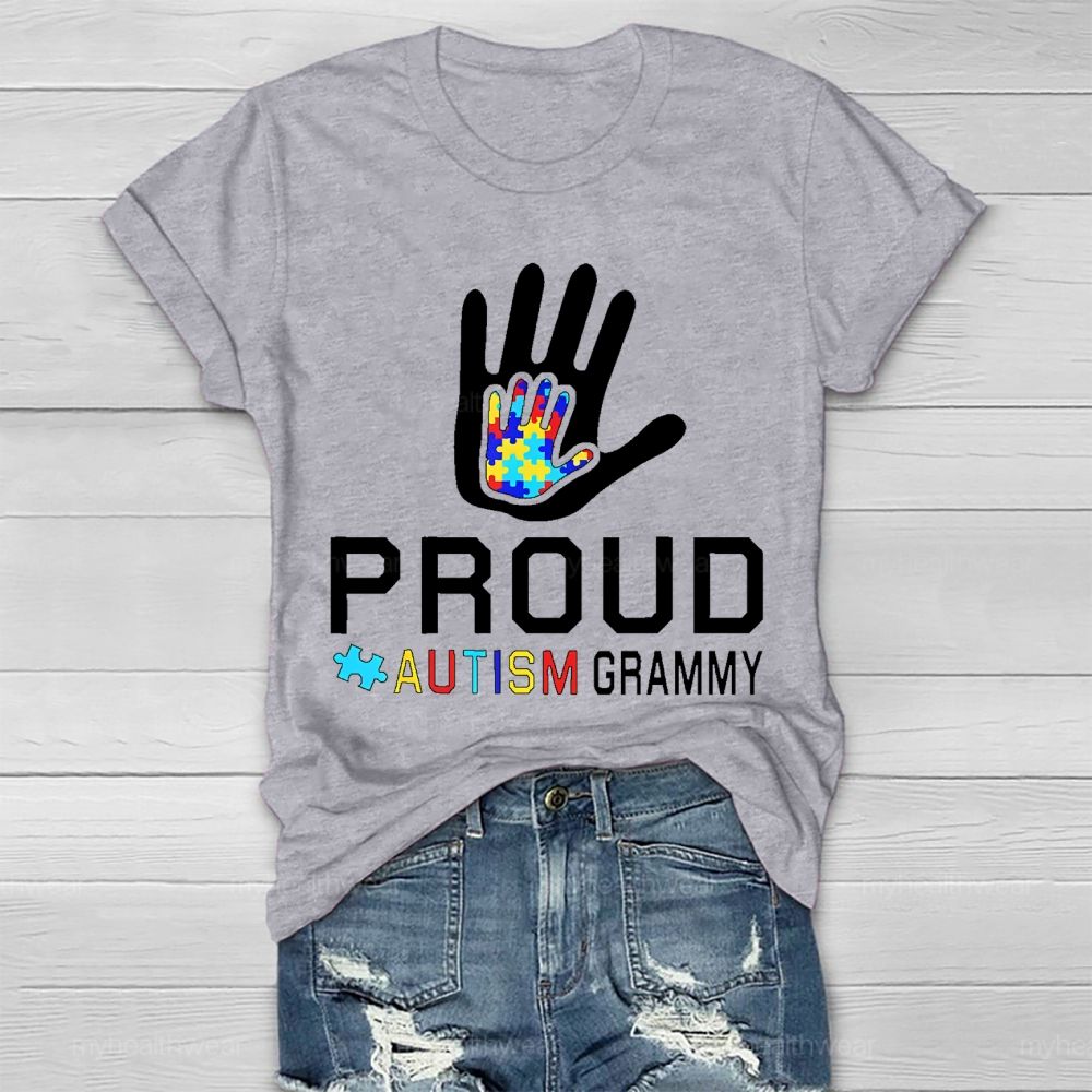 Proud Autism Grammy Healthwear T-shirt