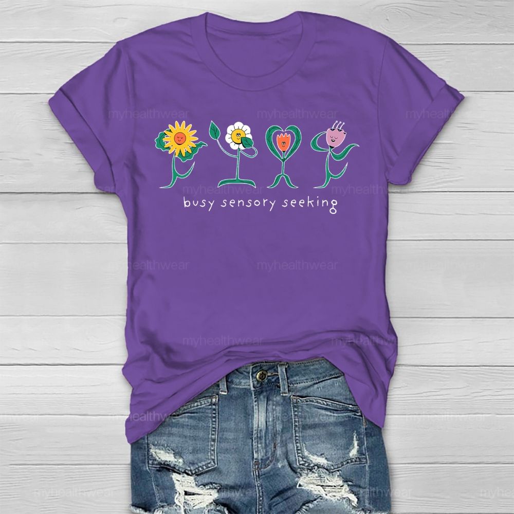 Busy Sensory Seeking Healthwear T-shirt
