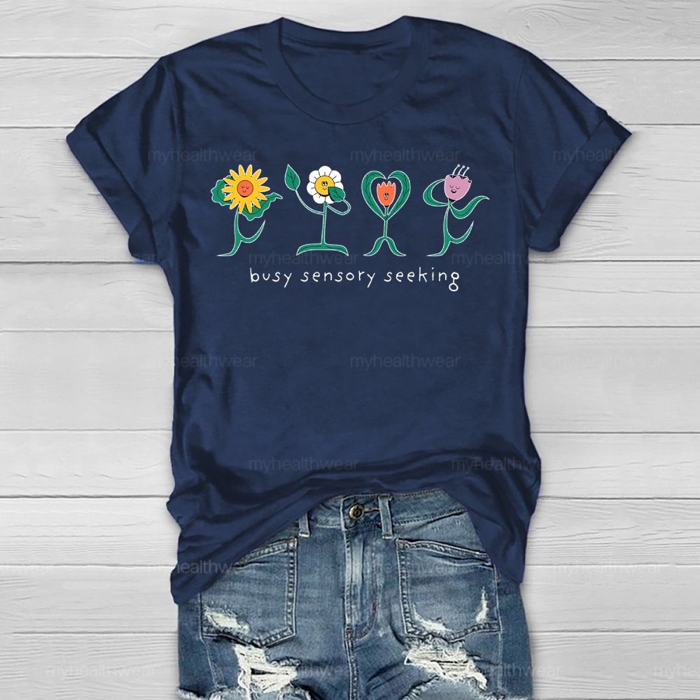 Busy Sensory Seeking Healthwear T-shirt