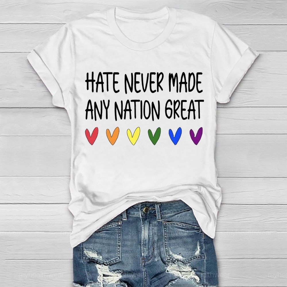 Hate Never Made Any Nation Great Healthwear T-shirt