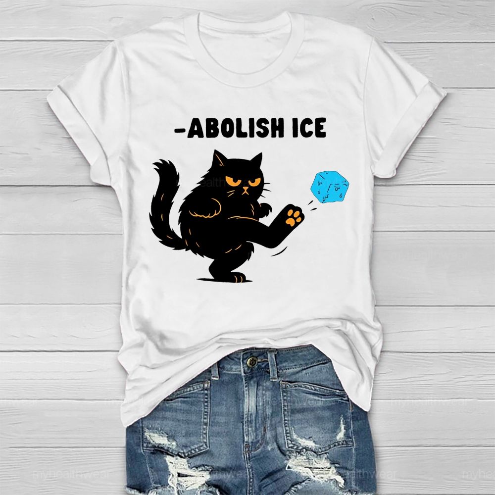 Abolish ICE Cat Healthwear T-shirt