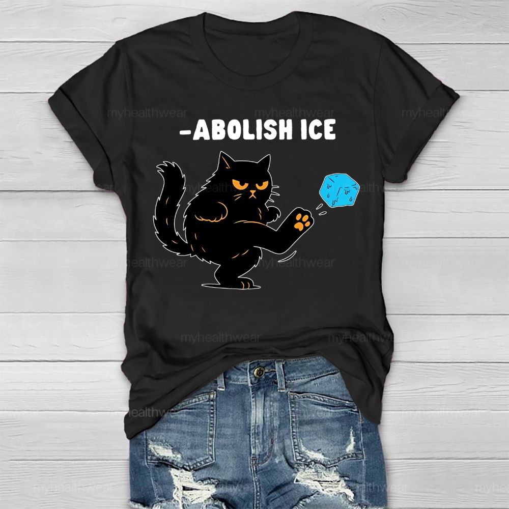 Abolish ICE Cat Healthwear T-shirt
