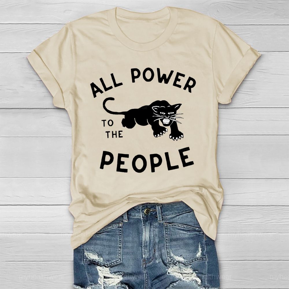 All Power To The People Healthwear T-shirt