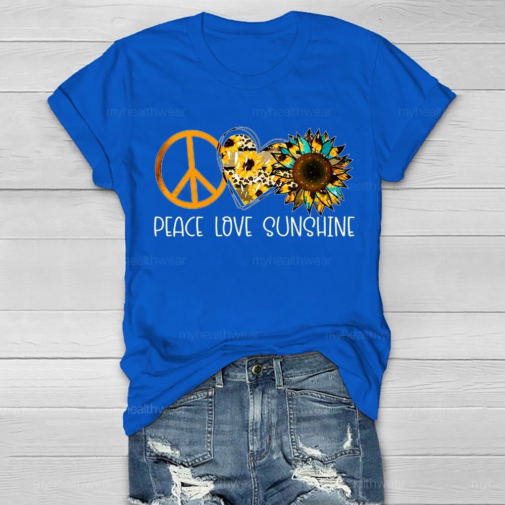 Peace Love Sunshine Graphics  Healthwear T-shirt